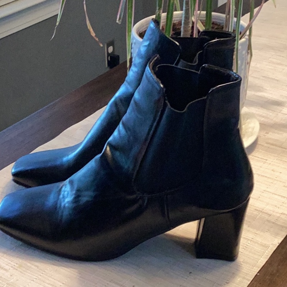 NWT faux leathered bootie